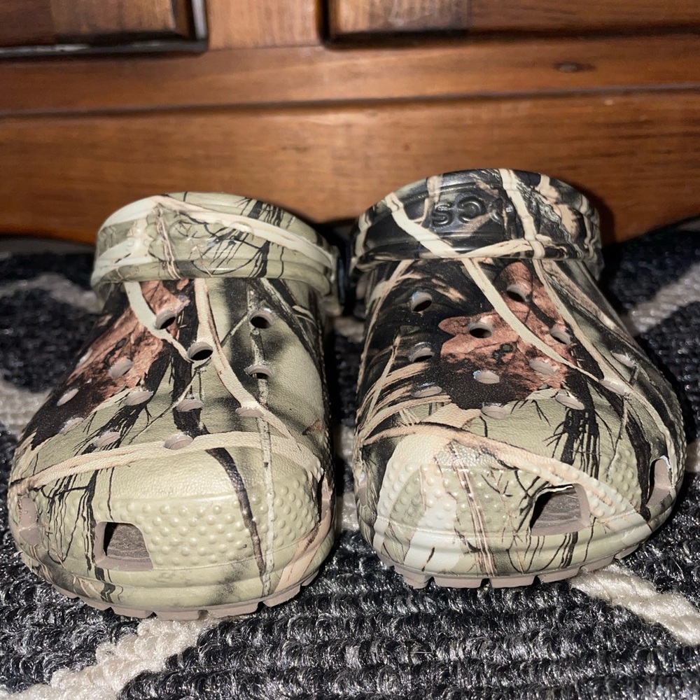 Camo Crocs Child NWOT